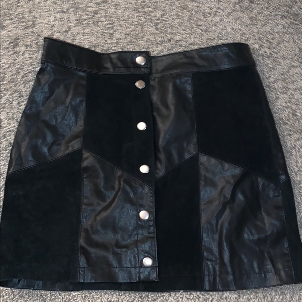 Unique Forever 21 leather/suede skirt!